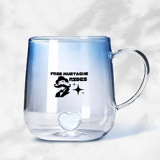 Free Mustache Rides FREE 66 -6 Gradient Glass Mugs
