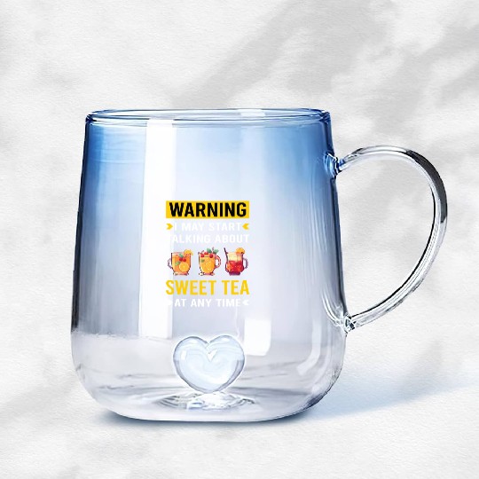 Warning Sweet Tea Gradient Glass Mugs