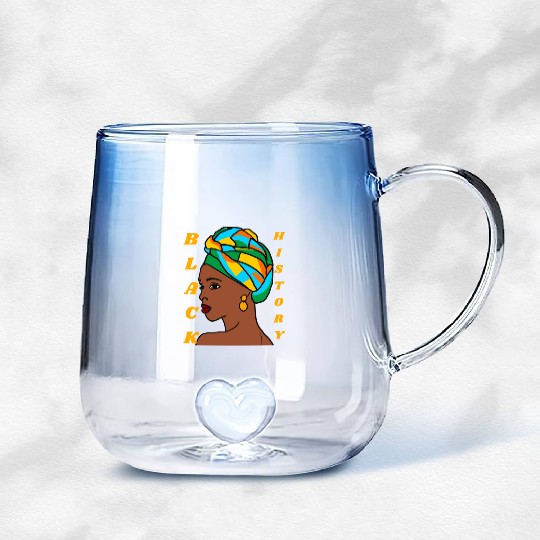 BLACK HISTORY Gradient Glass Mugs