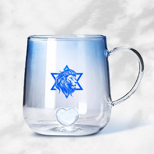 I STAND WITH ISRAEL Gradient Glass Mugs