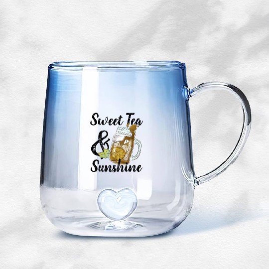 Sweet Tea And Sunshine Gradient Glass Mugs