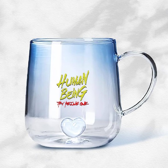 Human Being 4500x5400 Gradient Glass Mugs