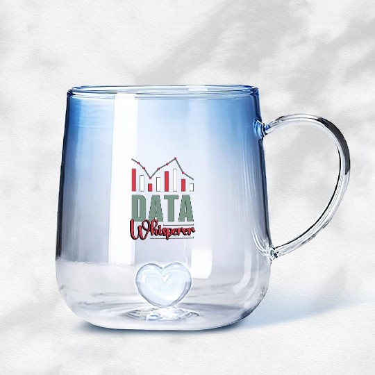 Data Analyst Data Whisperer Computer Science Coder Gradient Glass Mugs