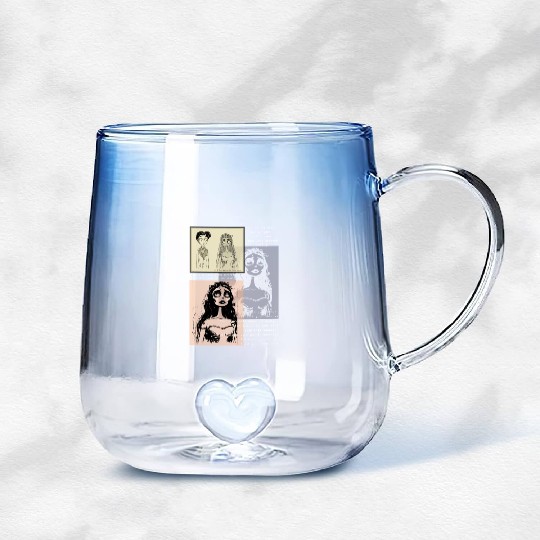 corpse bride Gradient Glass Mugs