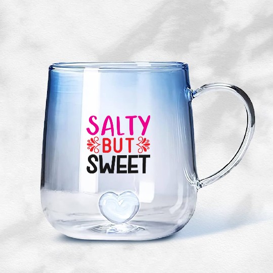 Salty But Sweet Gradient Glass Mugs