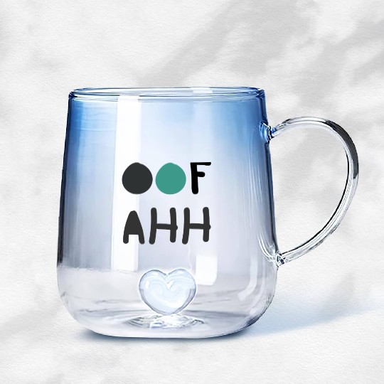 Funny Goofy Ahh Gradient Glass Mugs