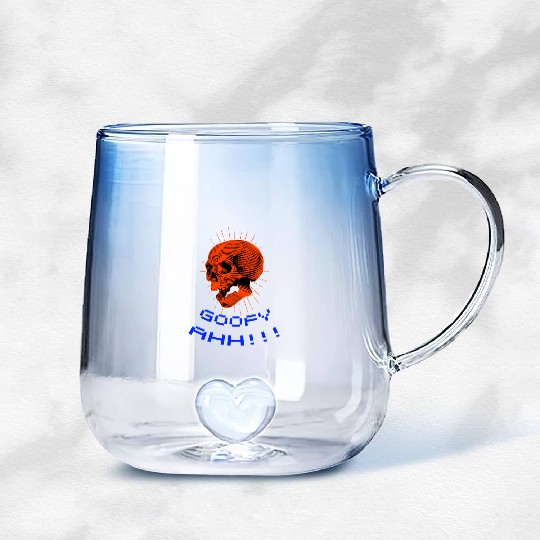 Goofy Ahh Gradient Glass Mugs