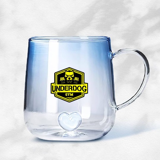 Pitbull - Underdog GYM Gradient Glass Mugs