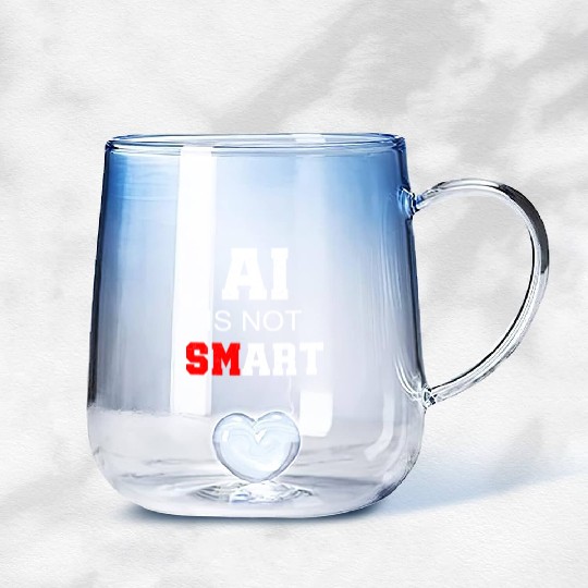 AI Skeptic Gradient Glass Mugs