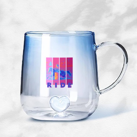 RIDE: Barrel Racing 2 Gradient Glass Mugs