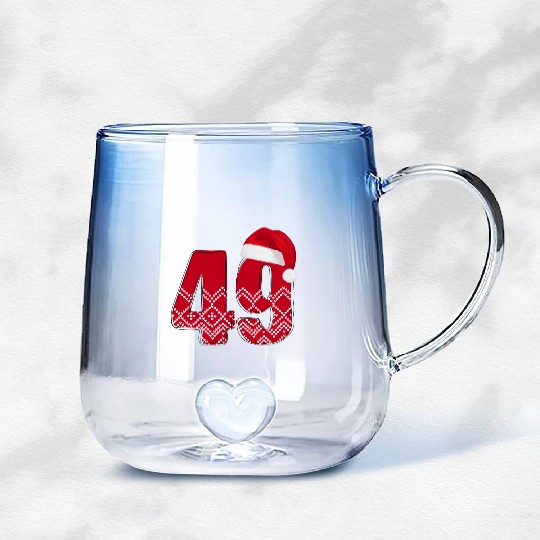 49 Birthday Years - Congratulations Forty Nine Gradient Glass Mugs