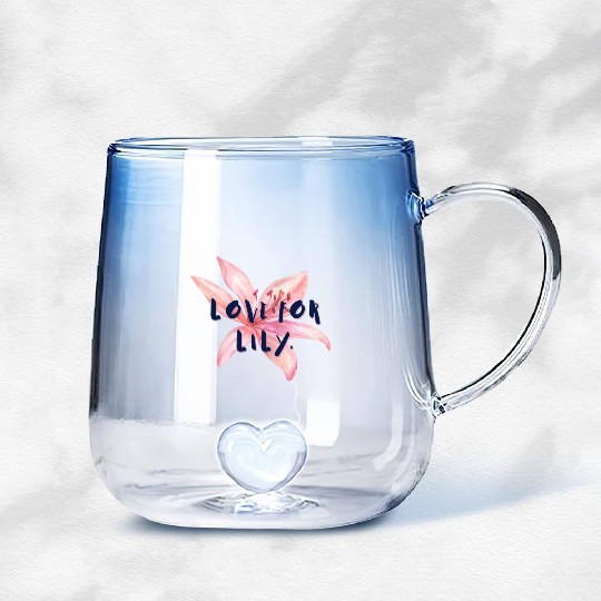 Love For Lily Gradient Glass Mugs