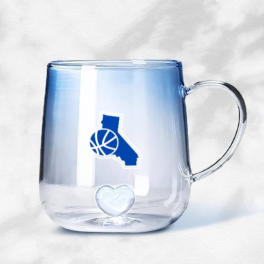 California Basketball Warriors Gradient Glass Mugs