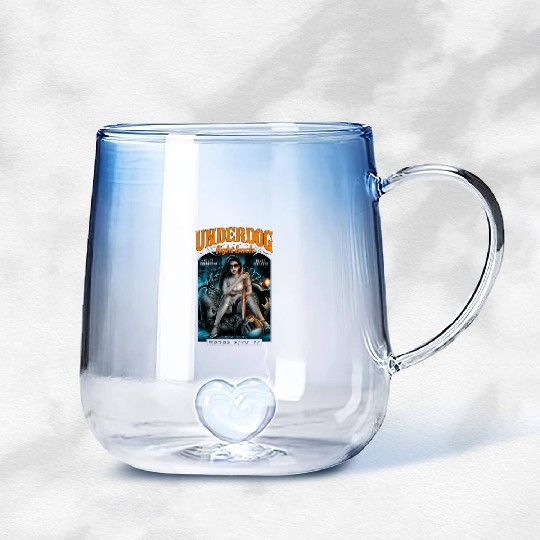 underdog fight back #2 Gradient Glass Mugs