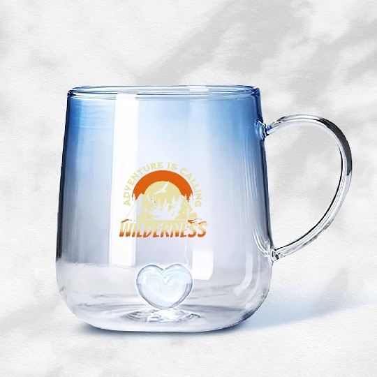 ADVENTURE IS CALLING Gradient Glass Mugs