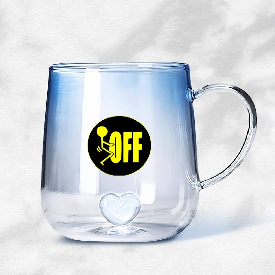 F Off ©WhiteTigerLLC.Com LIKE US ON FACEBOOK Gradient Glass Mugs