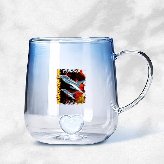 Eurofighter Typhoonn Multirole fighter Jet Gradient Glass Mugs