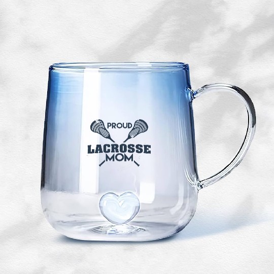 Proud Lacrosse Mom Passion Is Gift cool Gradient Glass Mugs