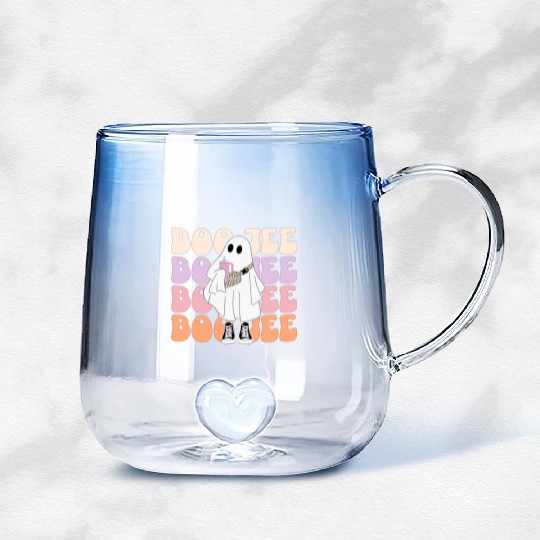 Boojee Halloween Ghost Gradient Glass Mugs