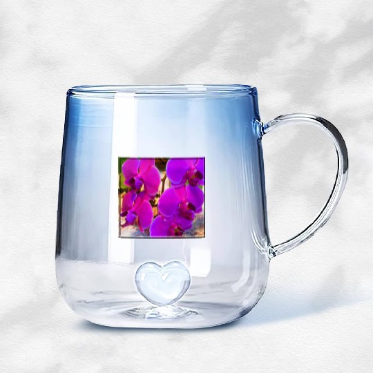 Orchid 4 Gradient Glass Mugs