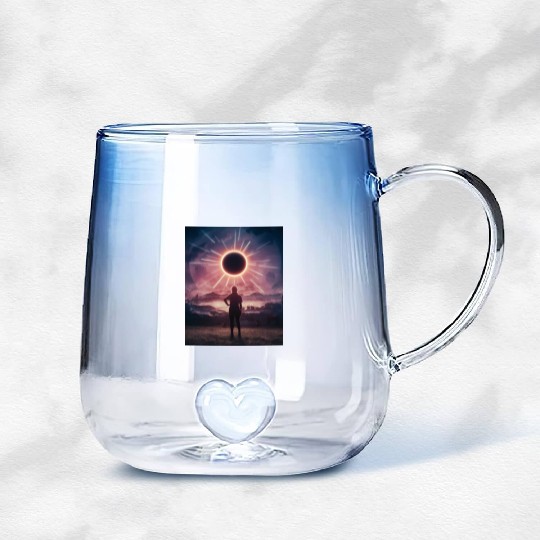 Solar Eclipse 2024 Naturally Phenomenal Gradient Glass Mugs