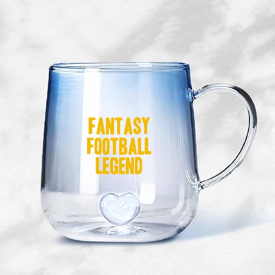 Fantasy Football Player Gradient Glass Mugs
