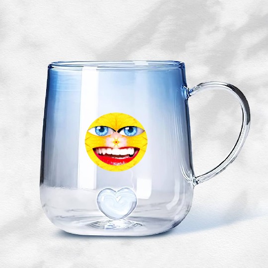Smile Face Have a Nice Day Promote Happiness Joy Gradient Glass Mugs