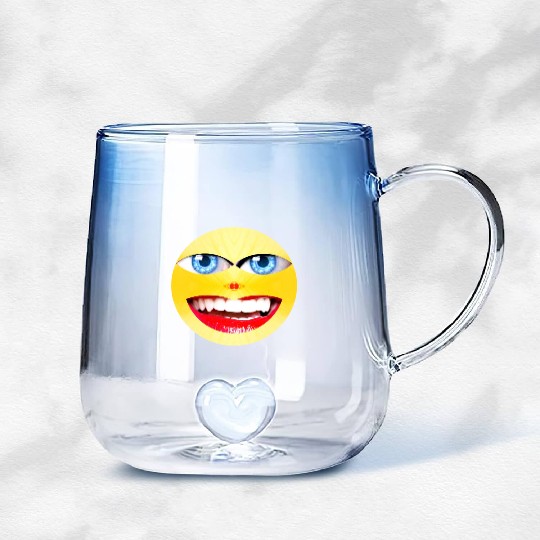 Smile Face Have a Nice Day Promote Happiness Joy Gradient Glass Mugs