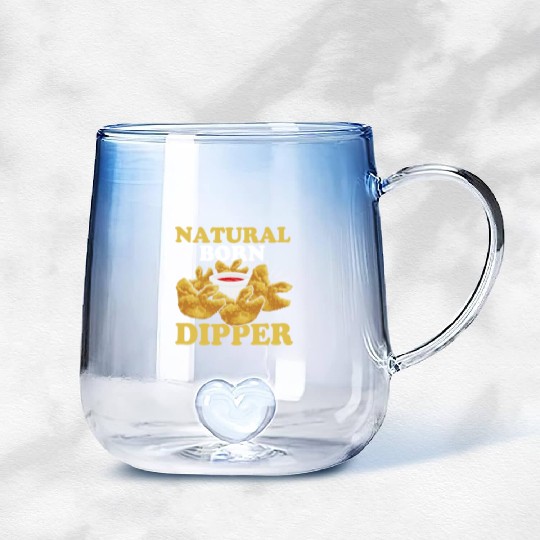 Natural Born DipperFunny Crab Rangoon Gradient Glass Mugs