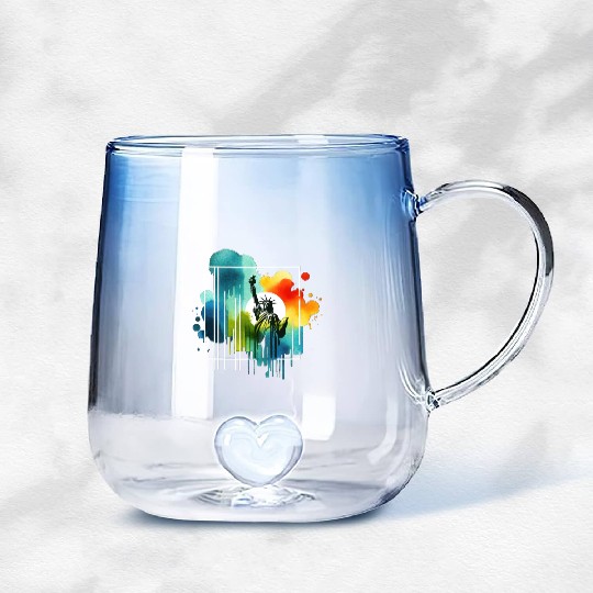 Liberty's Colorful Aura Gradient Glass Mugs
