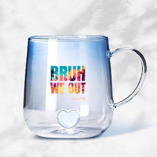Teachers-School-Teacher-Summer- Gradient Glass Mugs