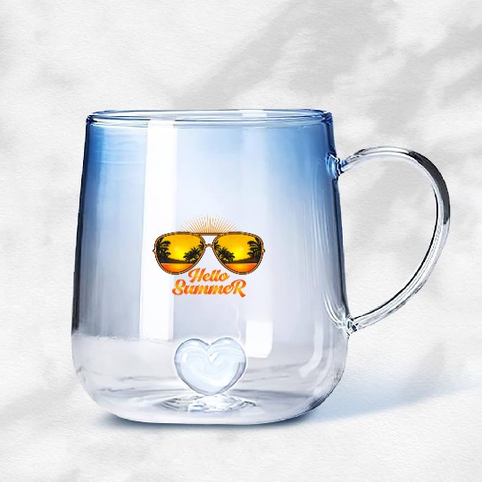 Pngtree summer Gradient Glass Mugs design 6000096