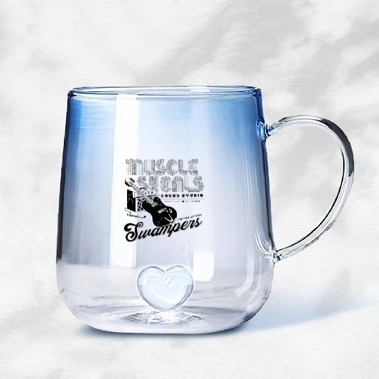 Vintage Muscle Shoals Guitar Gradient Glass Mugs