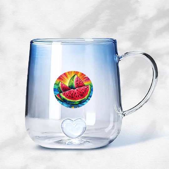 LGBTQ Melon Gradient Glass Mugs