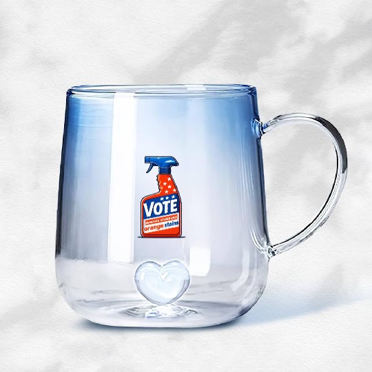 Vote, Removes Stubborn Orange Stains Gradient Glass Mugs