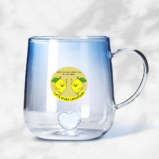 let us make lemonade Gradient Glass Mugs
