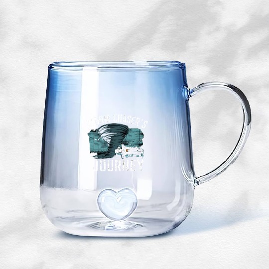 Tornado Chasing Adventures: Embrace Nature's Fury Gradient Glass Mugs