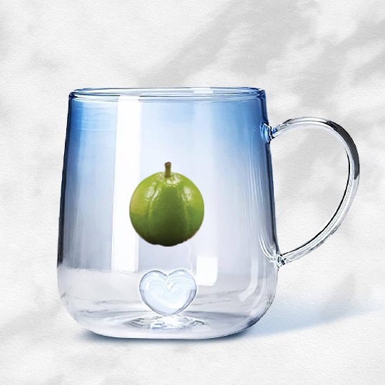 Guava Realistic Gradient Glass Mugs