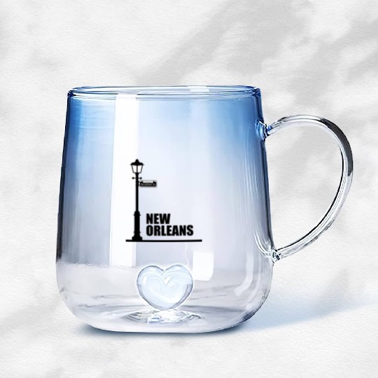 New Orleans - Bourbon Street Gradient Glass Mugs
