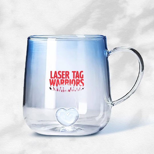 Laser Tag Champion Retro Gamer Night Out Team Gradient Glass Mugs