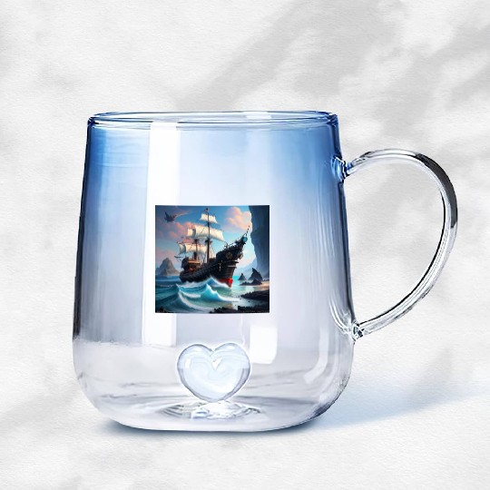 Boat Gradient Glass Mugs