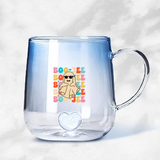Funny Halloween Boo-jee Gradient Glass Mugs