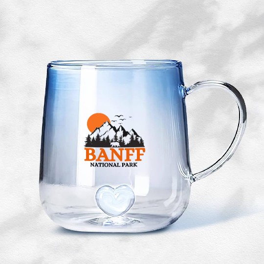 Banff National Park Gradient Glass Mugs
