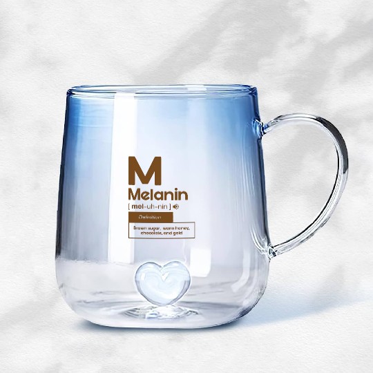 Melanin Definition Brown Sugar Warm Honey Gradient Glass Mugs