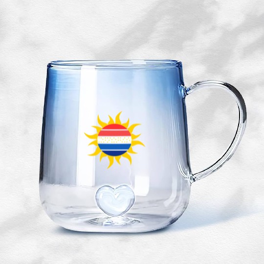 America's Rising Horizon Gradient Glass Mugs