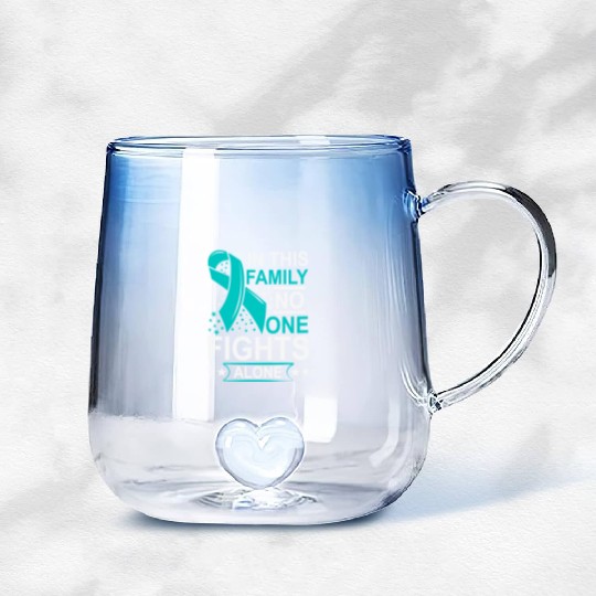 Wellness Collection - Family, No-one Fights Alone Gradient Glass Mugs