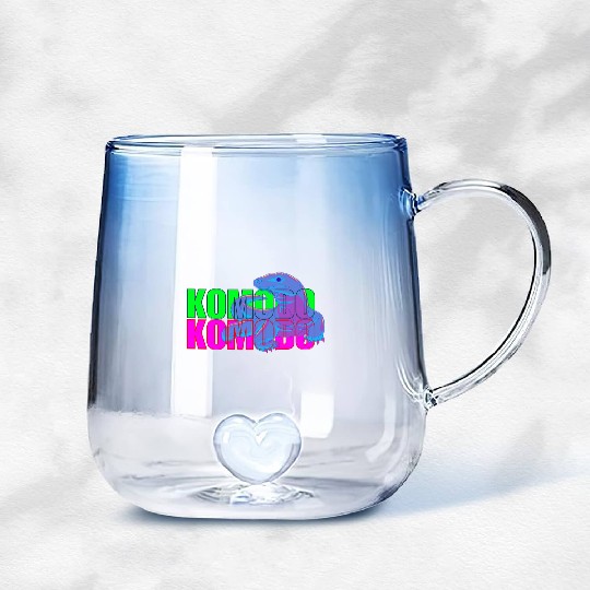 Majestic Komodo Dragon Gradient Glass Mugs