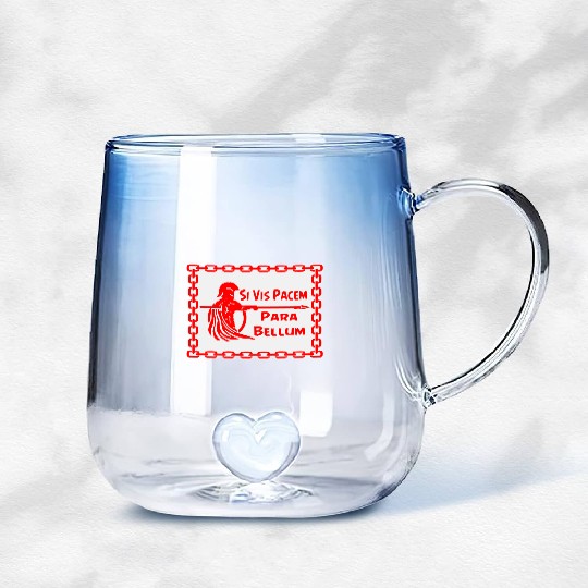 Spartan Si Vis Pacem Para Bellum LIKE US ON FB #U Gradient Glass Mugs