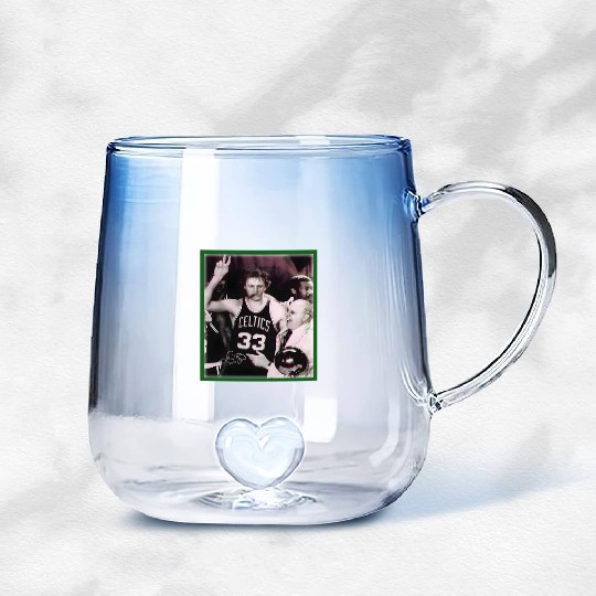 Larry Bird Gradient Glass Mugs