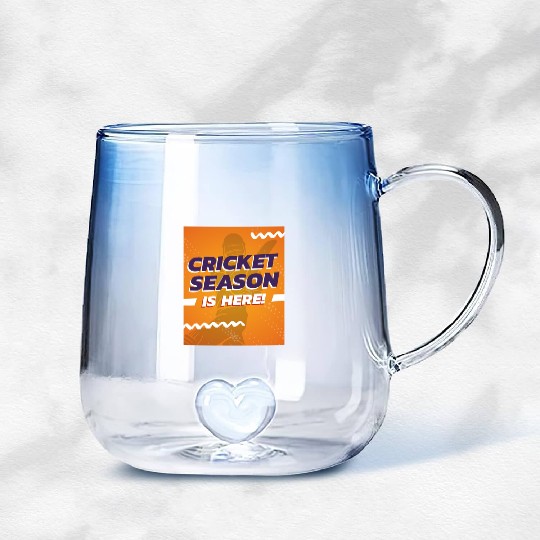CRICKET 2025 Gradient Glass Mugs